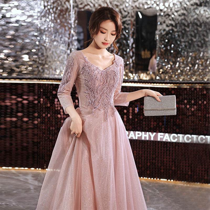 Banquet Sequined Princess formal Dress Evening Party Dress - Velora