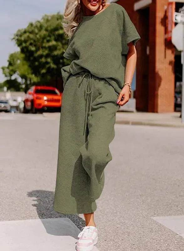 Coord fashion spring and summer 2 piece pant set women - Velora