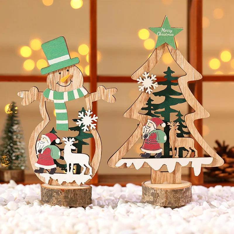 Christmas Day Wooden Bar Decoration Decorations - Velora