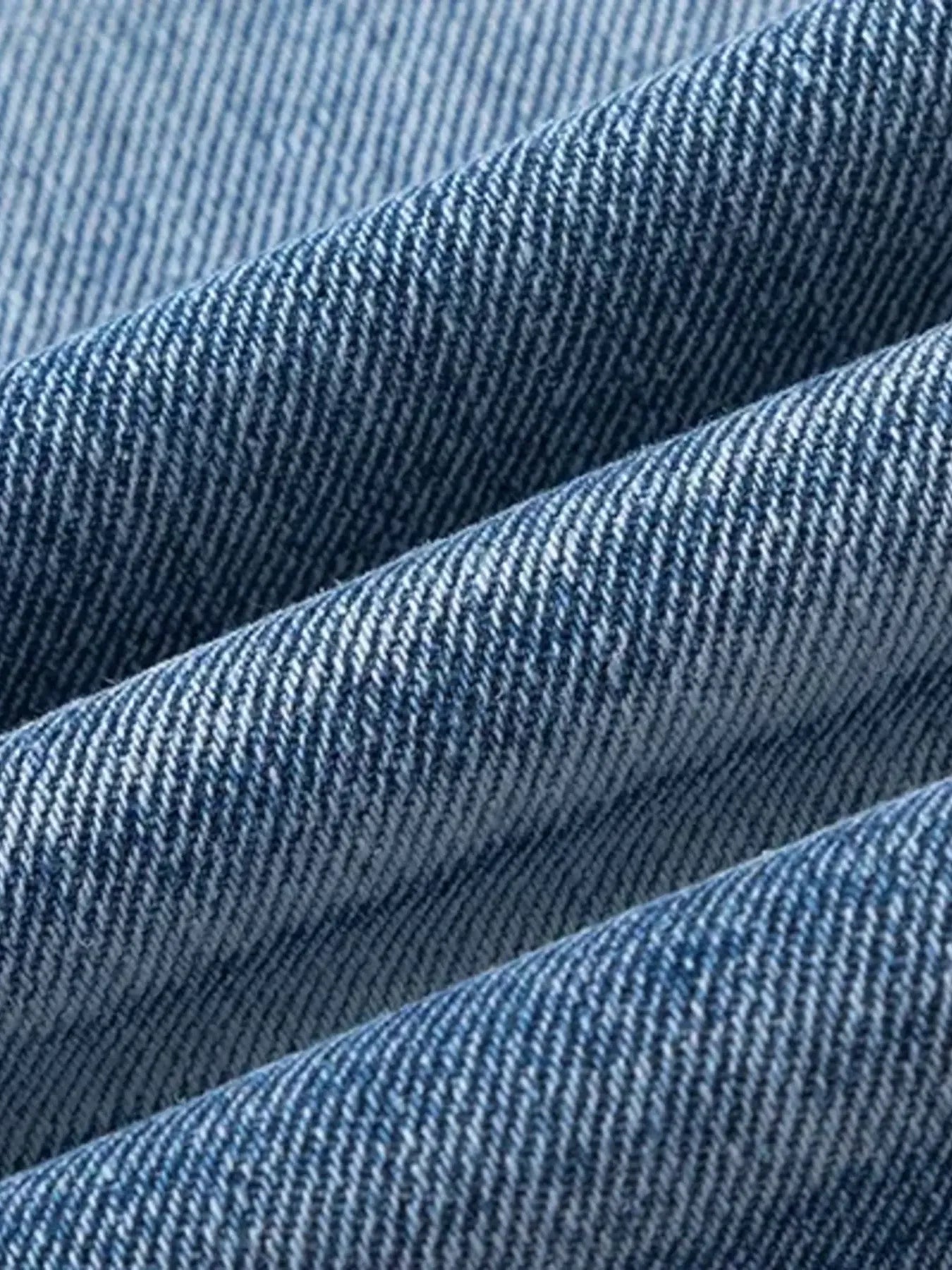 Men's Wide Leg High Waist Relaxed Fit Jeans - Velora