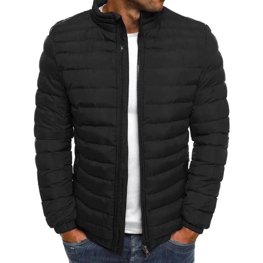 Autumn Winter Windproof Long Puffer Jackets for Men Cotton Padded - Velora