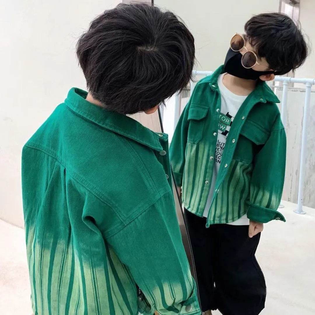 Fashionable And Personalized Boy's Spring Denim Jacket - Velora