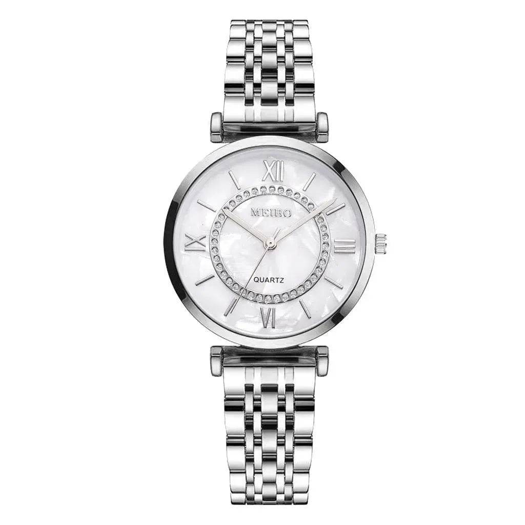 Gold quartz watch for women - Velora