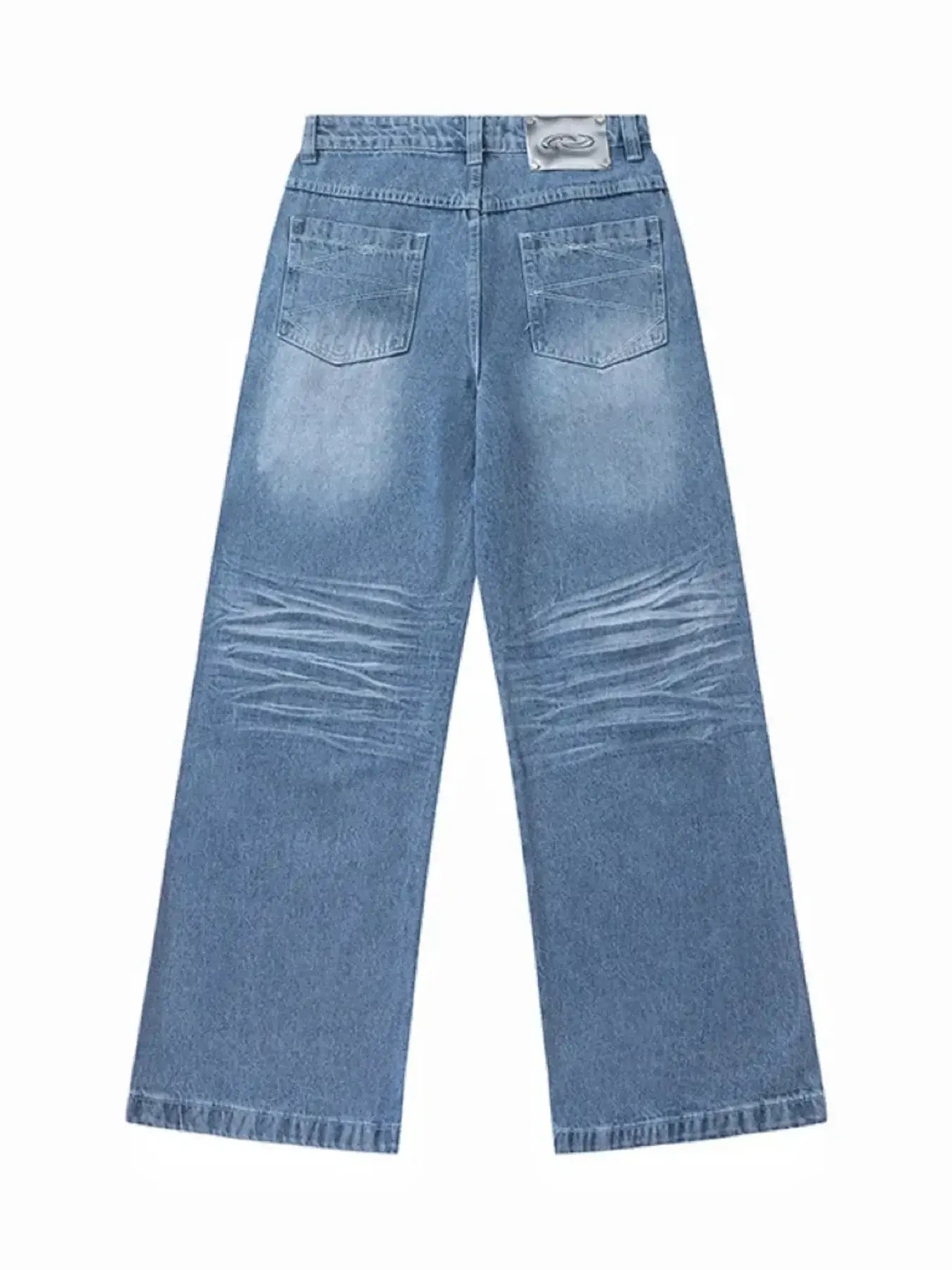 Men's Wide Leg High Waist Relaxed Fit Jeans - Velora