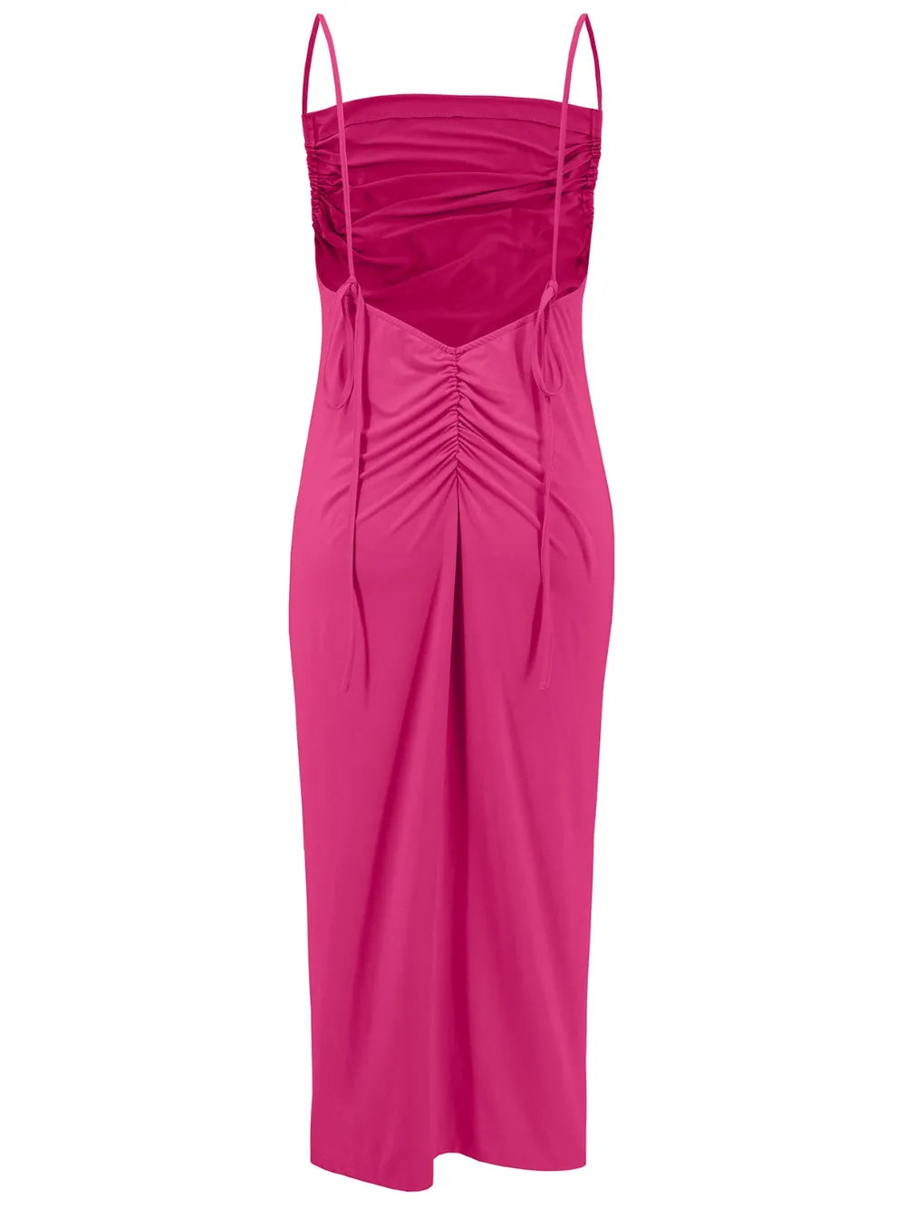 Backless Cowl Neck Sleeveless Cami Dress - Velora