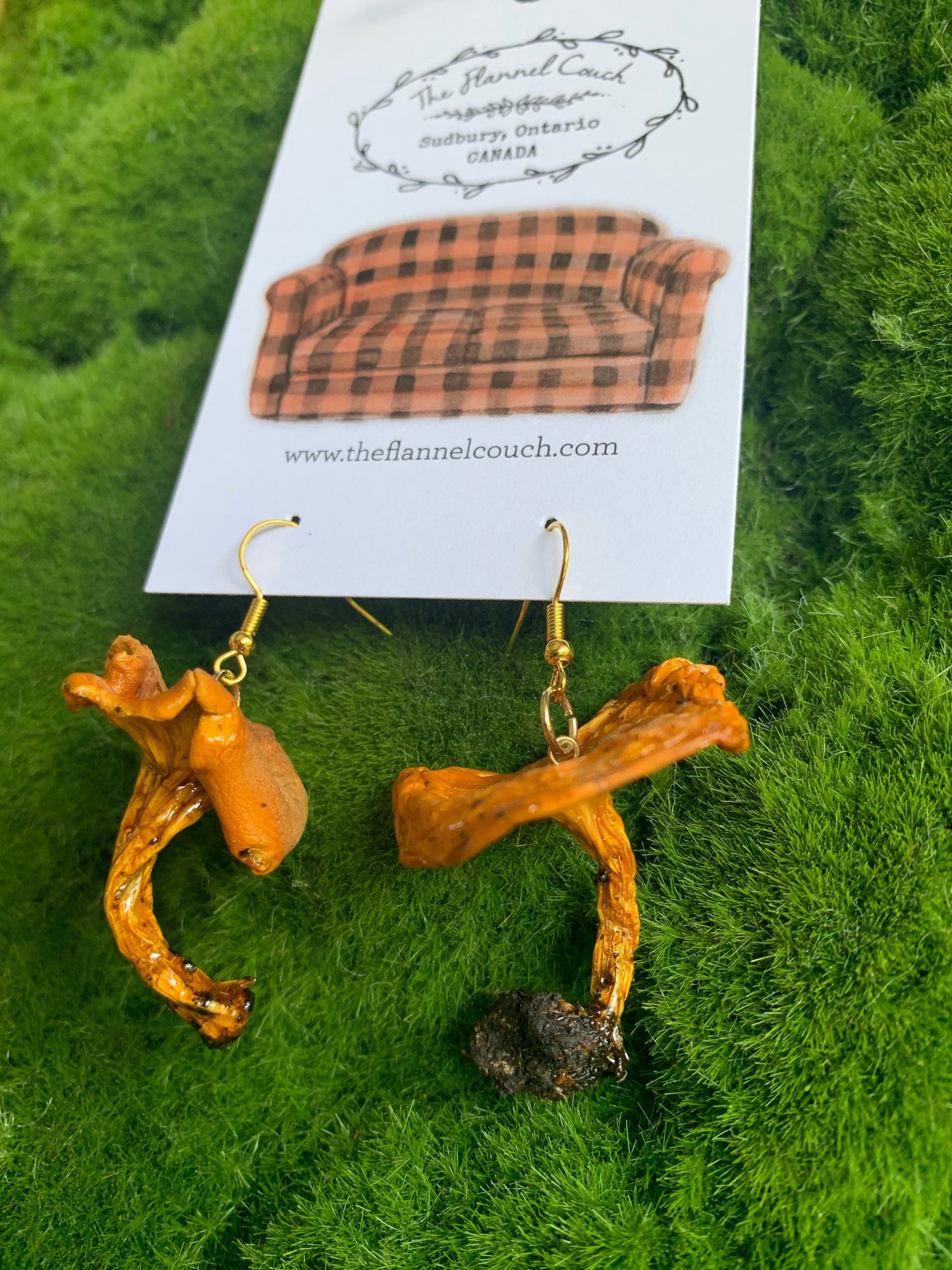 Wild Ontario Mushrooms Earrings www.Shopthatapp.com