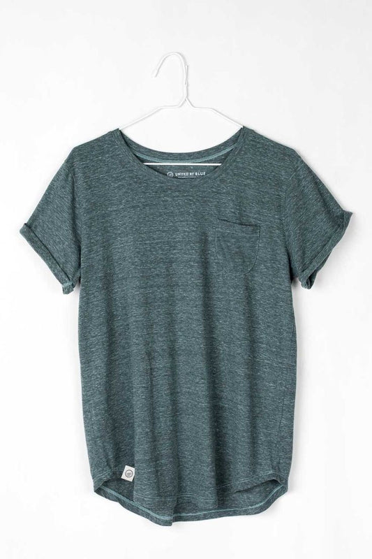 United By Blue Womens Standard Pocket Organic Cotton & Recycled Poly Shirts - Velora