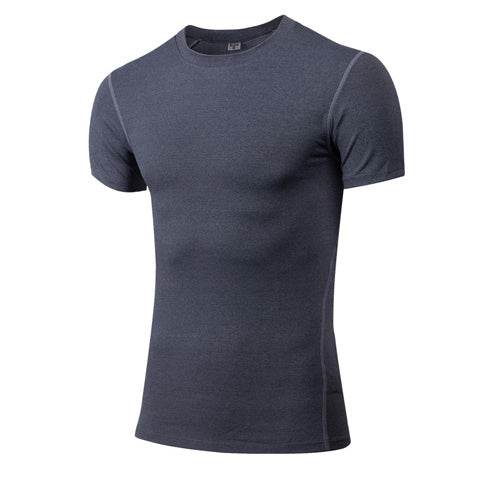 Solid color quick-drying bottoming short sleeve fitness t-shirt top - Velora