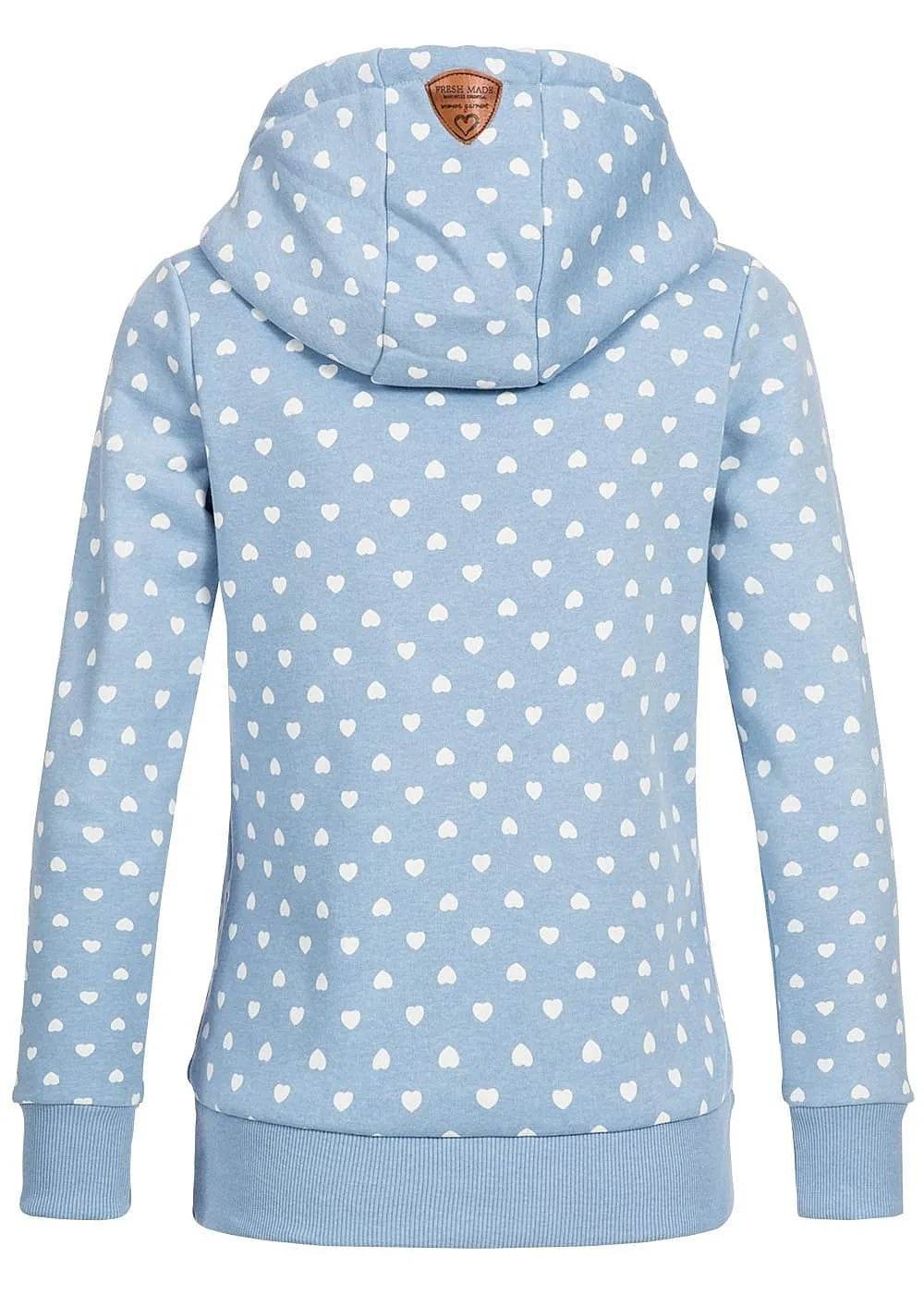 Women Printed loose hooded sweatshirt - Velora
