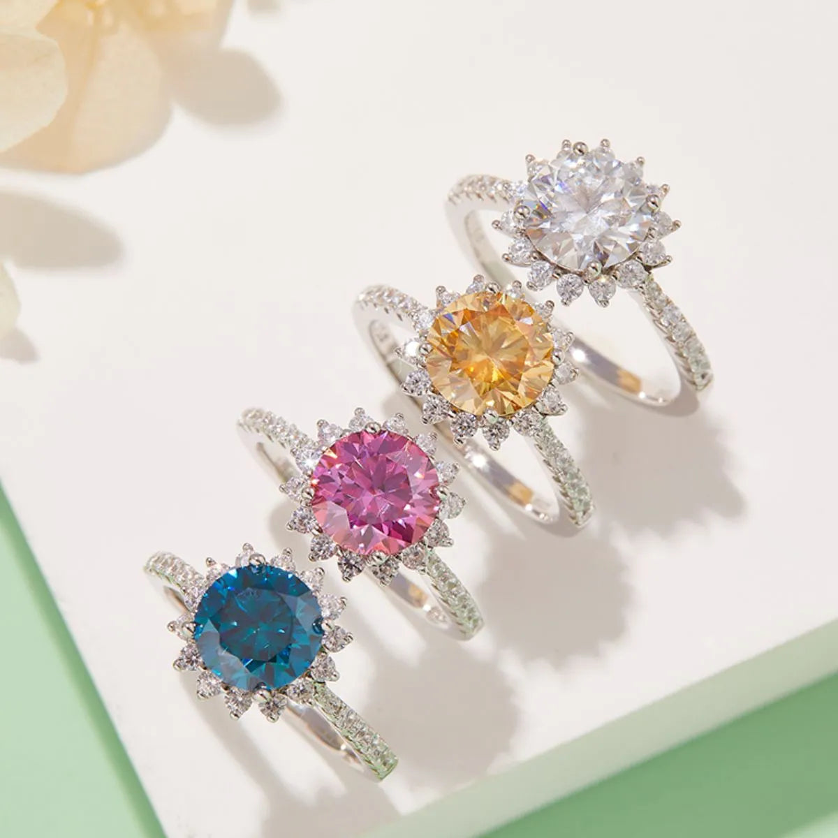 2 Carat Moissanite 925 Sterling Silver Ring