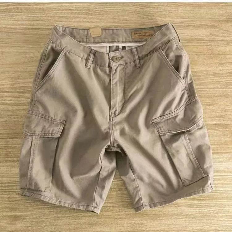 Workwear Casual Men's Loose Summer All-matching Straight Fifth Cargo short Pants - Velora