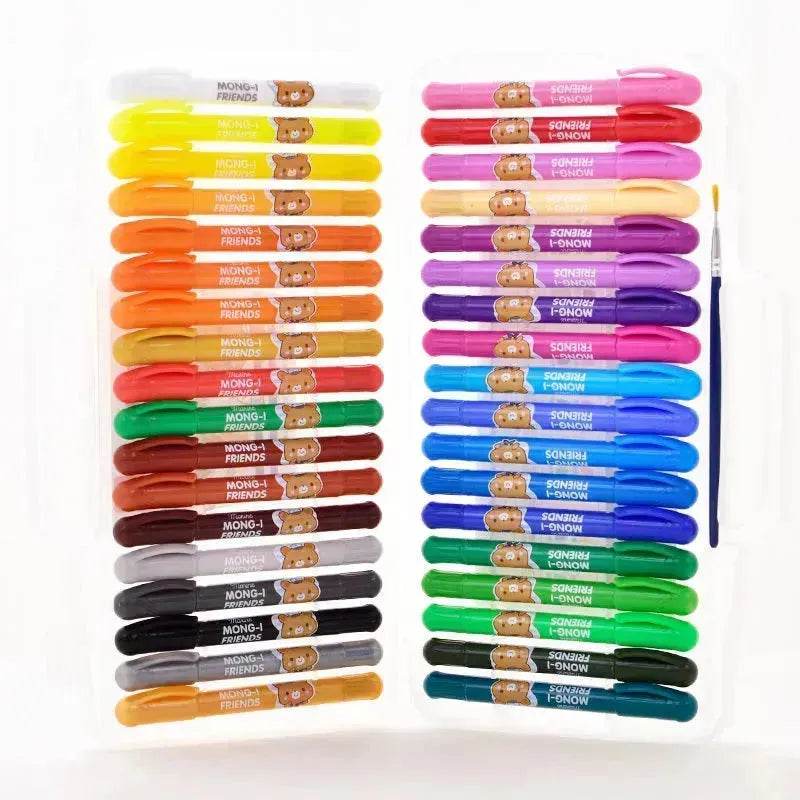 Kids Children Deli Rotating Crayon Children's Oil Pastel - Velora