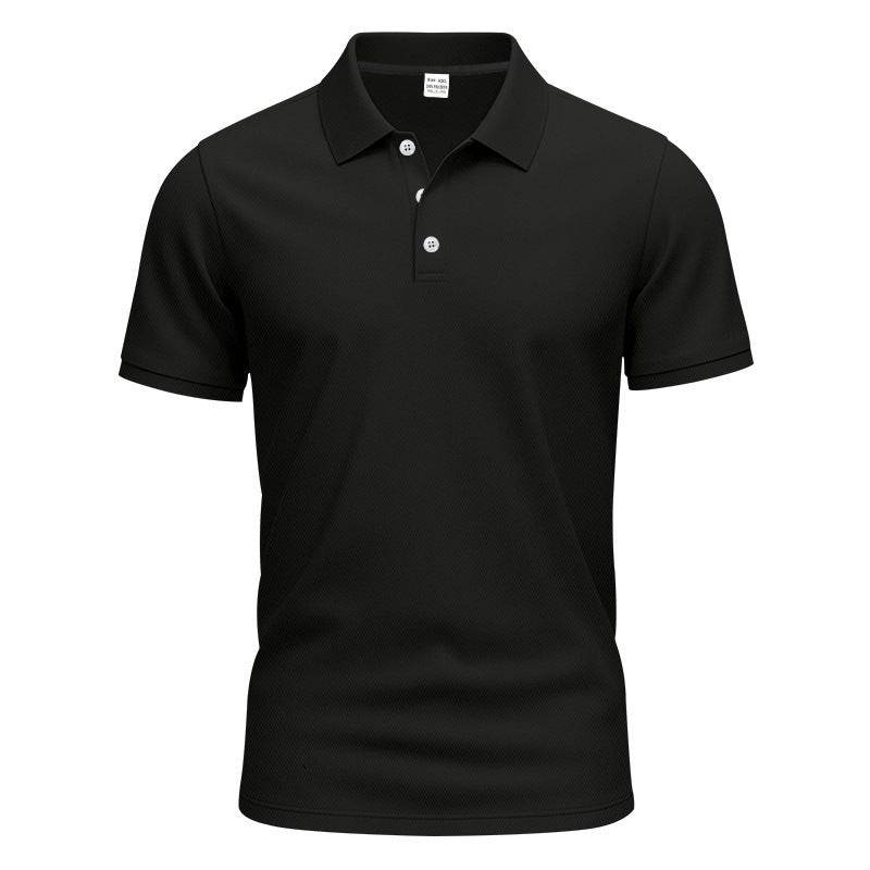 Men's Gentleman Loose Breathable Lapels Short Sleeve - Velora