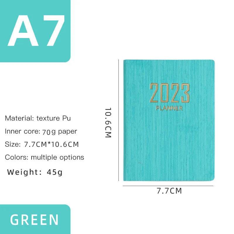 Mini Notebook 365 Days Portable Pocket Notepad Daily Weekly Agenda Planner - Velora