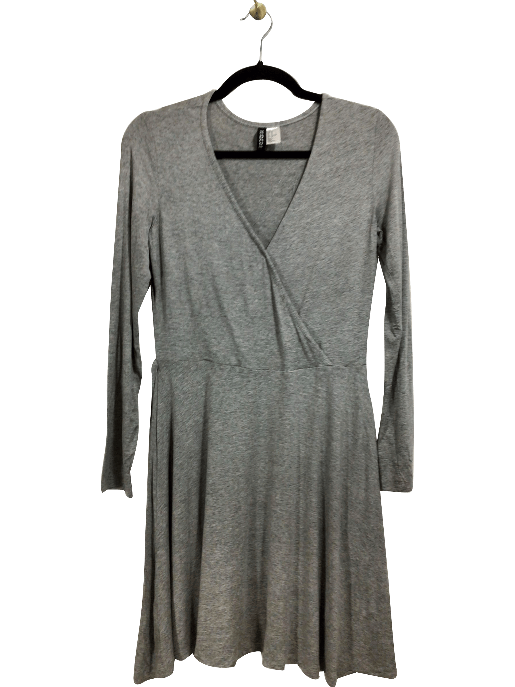 H&M Regular fit Midi Dress in Gray - 10 - Velora