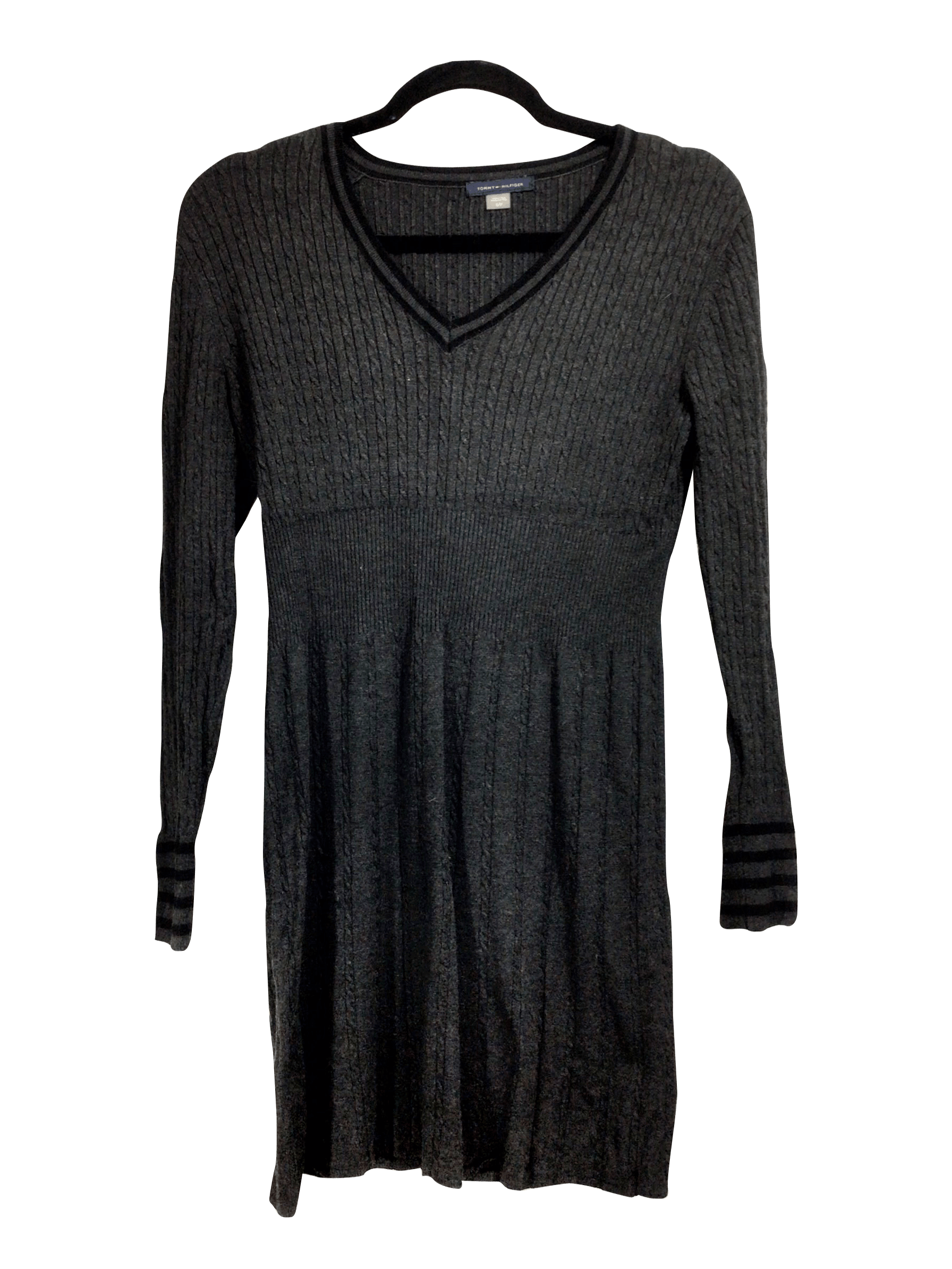 TOMMY HILFIGER Regular fit Midi Dress in Gray - S - Velora