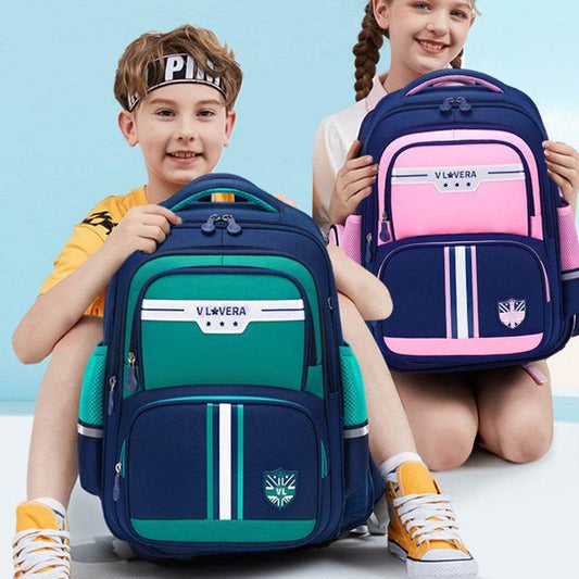 Primary School Backpack – Grades 1–6, Waterproof & Large - Velora