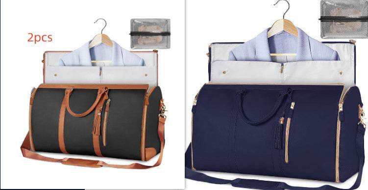 Large Capacity Travel Duffle Bag Women's Handbag Folding Suit Bag Waterproof Clothes Totes - Velora
