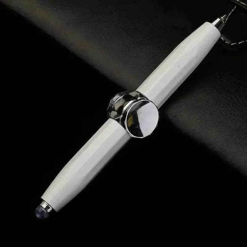 Creative Multi-Function LED Pen Spinning Decompression Gyro Metal Ballpoint Pen Fashion Office School Supplies Writing Pens - Velora
