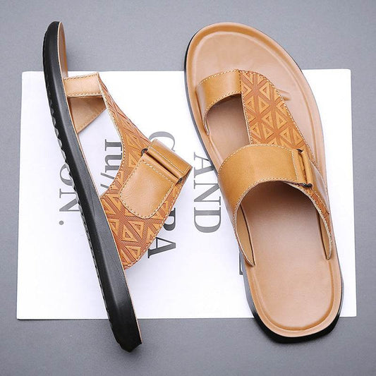 Men's Fashion All-matching Simple Beach Slippers