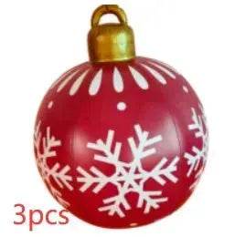 Christmas Ornament Holly Ball Outdoor Tree Decoration Christmas Balls for Yards - Velora