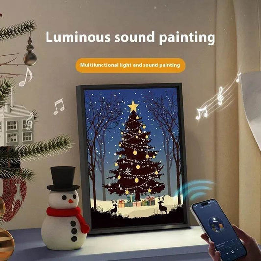 2024 New Luminous Christmas Tree Painting decorations Bluetooth Speaker integrated Gift Ideas - Velora