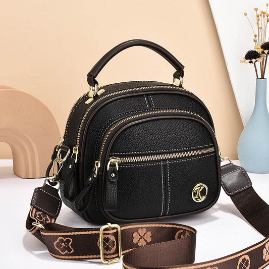 Versatile Crossbody Bag For Women Multi-zipper Design Shoulder Bags With Portable Fashion Handbags Small Square Bag - Velora