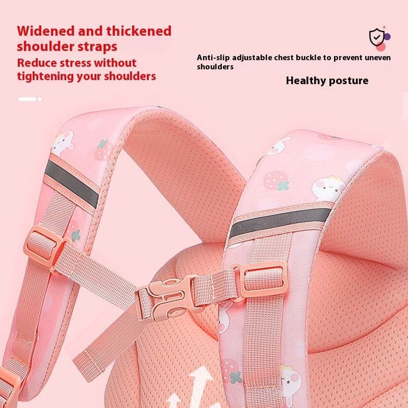 6-12-year-old Primary School Children Girls Backpack Large Capacity Schoolbag - Velora