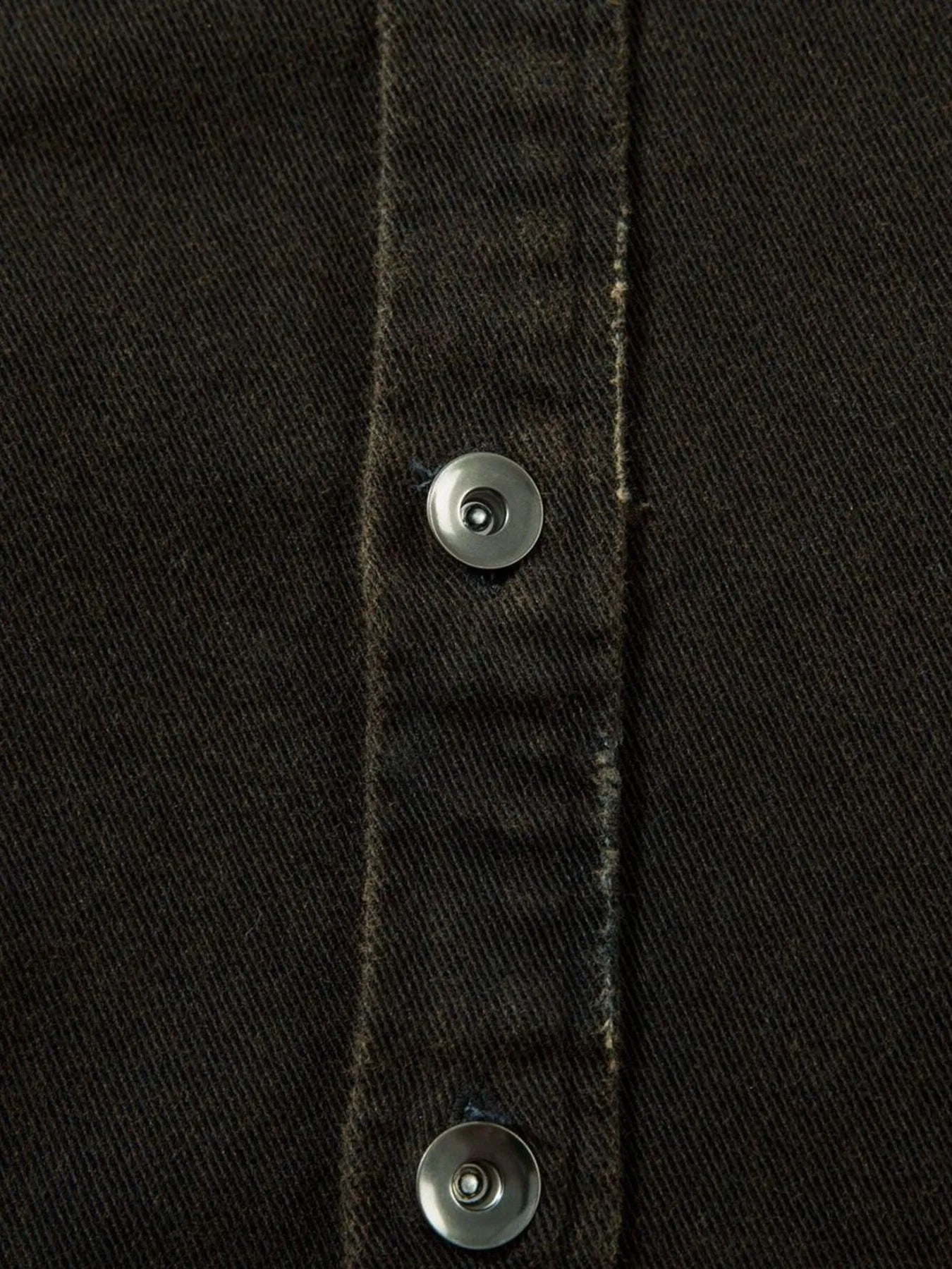 Men's Cross Button Up Oversized Denim Shirt - Velora