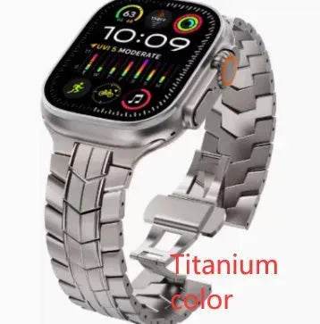 Replaceable Stainless Steel Chain Watch Strap Suitable For Apple IWatch - Velora