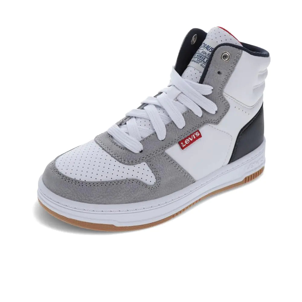 Levi's Kids Classic Hi-Top Sneaker White/Navy/Red