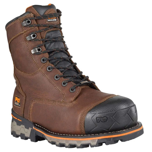 Timberland PRO Mens Boondock Waterproof Steel Toe Work BootBrown8.5 W US