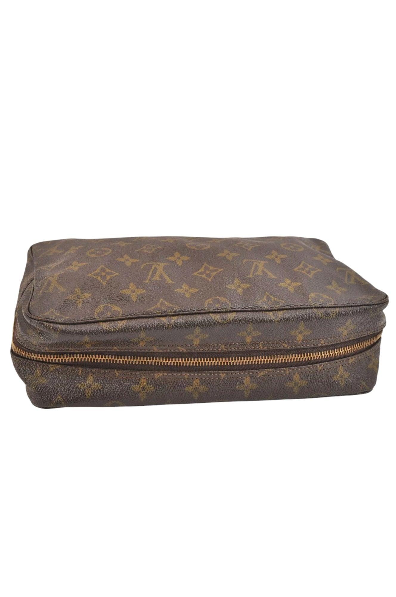 Louis Vuitton Monogram Trousse Toilette 28 Clutch Hand Bag M47522 LV 6922K - Velora