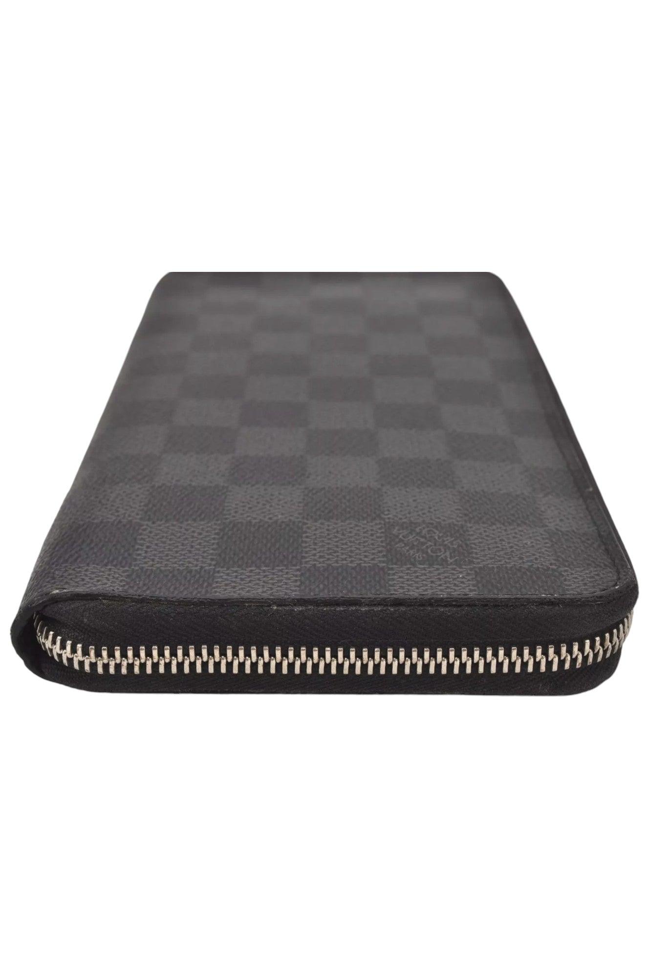 Louis Vuitton Damier Graphite Zippy Organizer Wallet N63077 LV 8122K - Velora