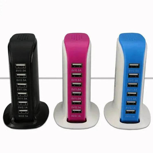 6 Port USB Sailboat Power Strip Charger - Velora