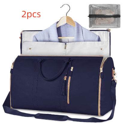 Large Capacity Travel Duffle Bag Women's Handbag Folding Suit Bag Waterproof Clothes Totes - Velora