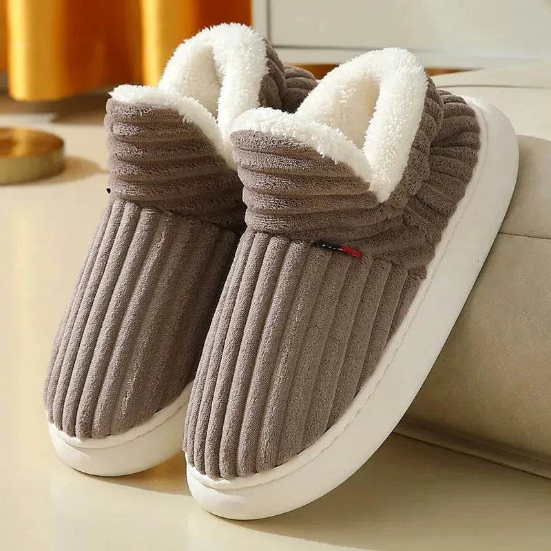 Winter Men's And Women's Same Style Cotton Slippers - Velora