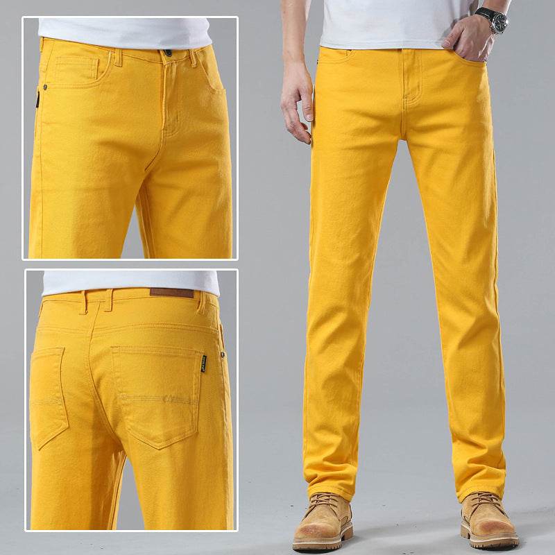 Men Fashion Brands Stretch Slim Fit Skinny Denim Pants jeans Trouser - Velora