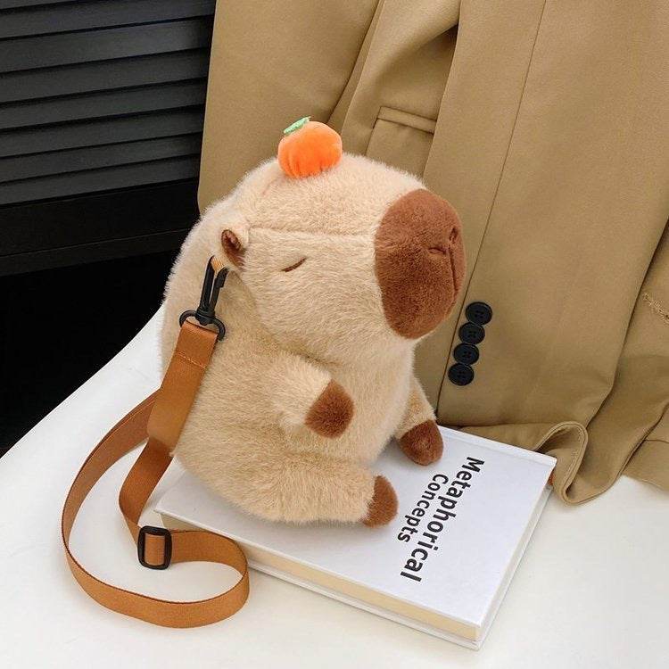 Cute Capybara Doll Bag Girl Student Backpack - Velora