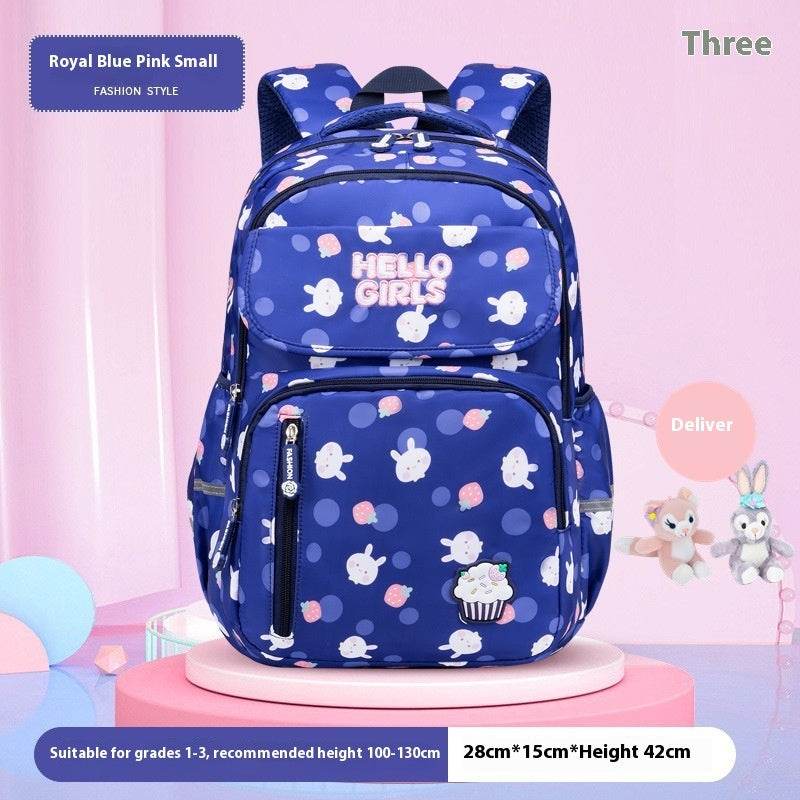 6-12-year-old Primary School Children Girls Backpack Large Capacity Schoolbag - Velora