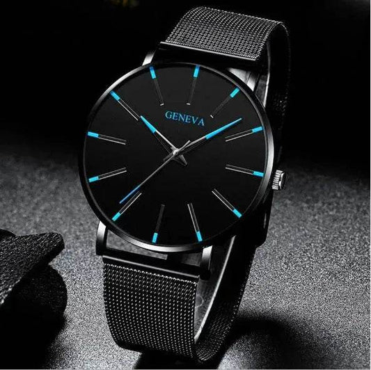 Mesh strap quartz watch