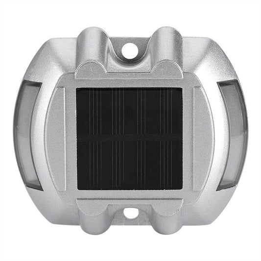 Casting Aluminum Solar Power Waterproof 6 LED Lamp Outdoor Road Driveway Pathway Light Yellow - Velora