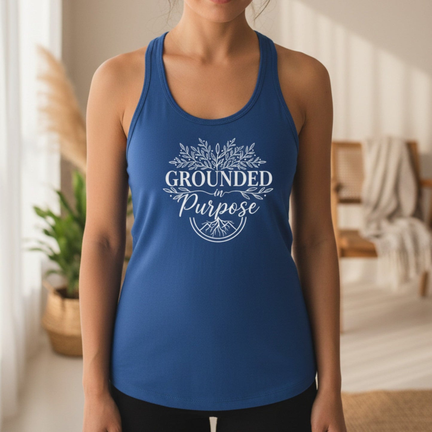 Grounded In Purpose Tank Top | Spiritual Yoga Tank for Women
