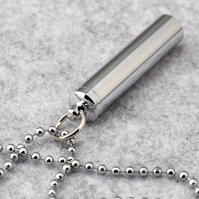 Silver Ball Chain Pendant Necklace for men - Velora