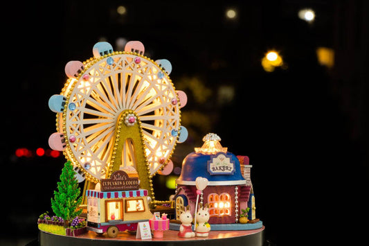 Ferris wheel transparent cover building block toy - Velora