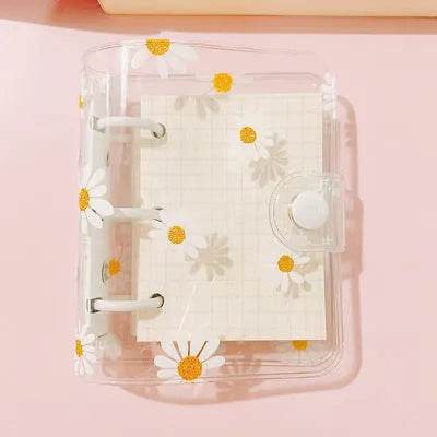 Kawaii Mini 3 Hole Daisy Notebook Planner Organizer Binder - Velora