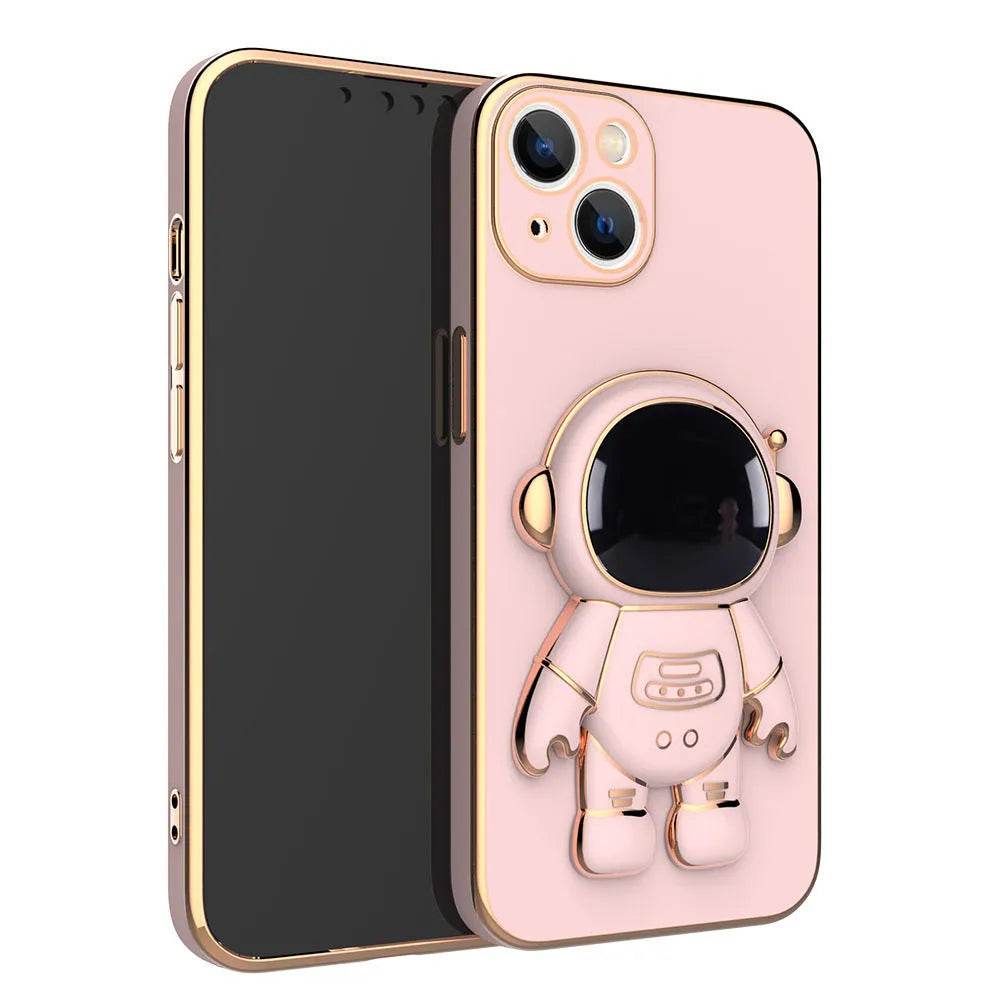 3D Astronaut Phone Case Anti-Drop Electroplating Bracket - Velora