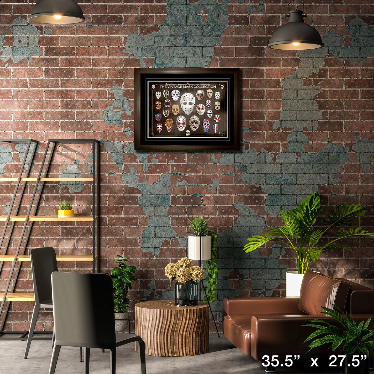 Vintage Goalie Mask Framed Print