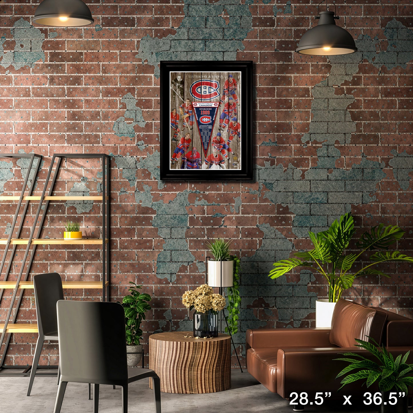 Montreal Canadiens Yesterday & Today Collage Frame