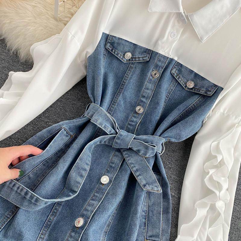 New Fashion Retro denim dress - Velora
